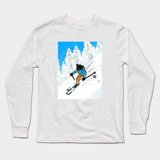 Downhill Long Sleeve T-Shirt by BATKEI